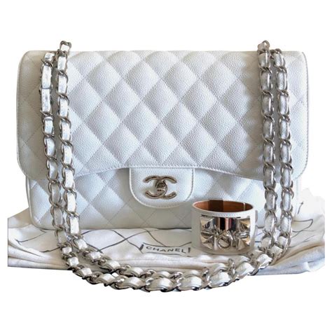 chanel classic bag white|Chanel classic bag with flap.